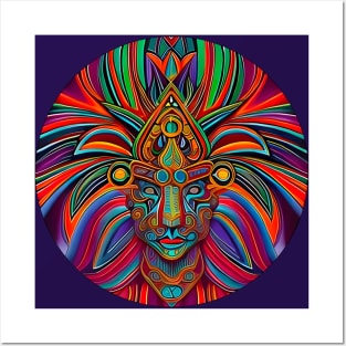 New World Gods (18 - Mesoamerican Inspired Psychedelic Art Posters and Art